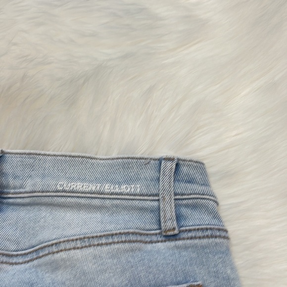 Current/Elliott High Waist Ankle Barron Sheared Hem Jeans - Picture 6 of 6